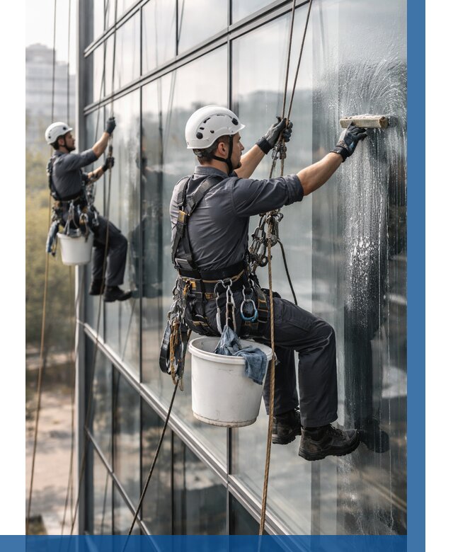 Мойка сплошного остекления в Кыштыме, заказать от 312 р.| ВЫСОТНИК-Кшт