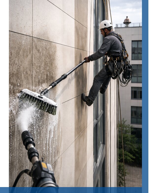 Мойка фасада из керамогранита в Кыштыме от 312 р. | ВЫСОТНИК-Кшт