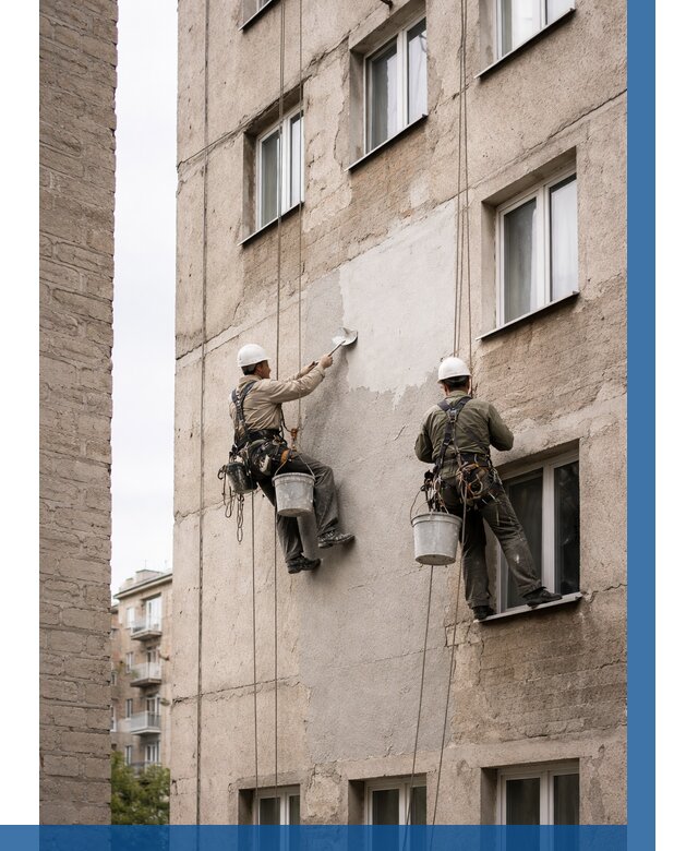 Косметический ремонт фасада в Кыштыме от 1142 р. | ВЫСОТНИК-Кшт