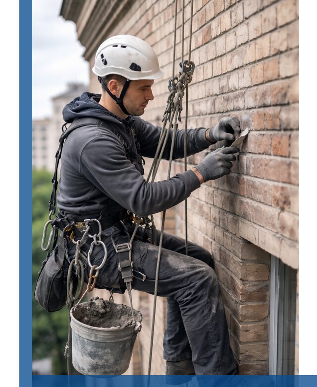 Качественный ремонт кирпичной кладки фасада в Кыштыме с гарантией