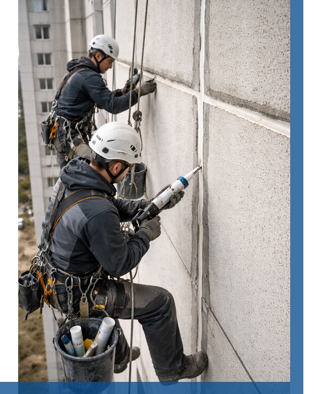 Герметизация межпанельных швов в Кыштыме от 727 р. | ВЫСОТНИК-Кшт