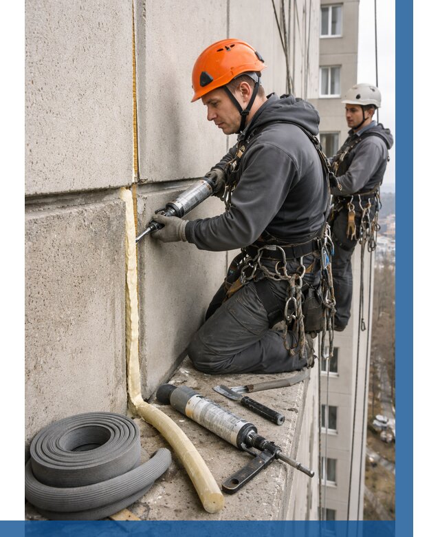 Теплый шов межпанельные швы в Кыштыме от 727 р. | ВЫСОТНИК-Кшт