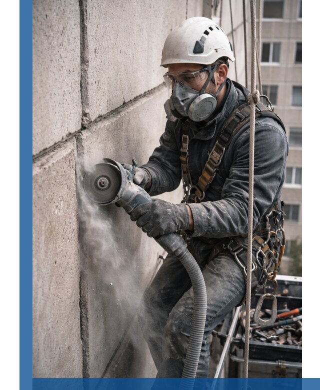 Штробление межпанельных швов в Кыштыме качественно и быстро