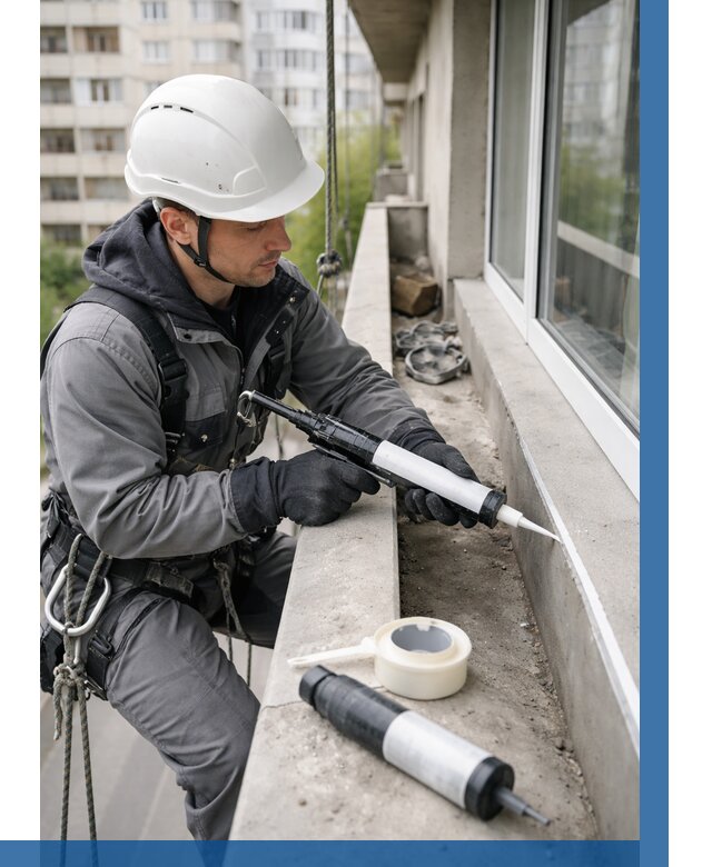 Герметизация швов лоджии в Кыштыме от 4674 р. | ВЫСОТНИК-Кшт