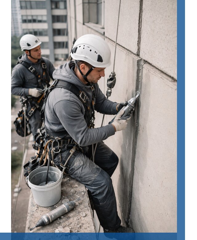 Ремонт деформационных швов здания в Кыштыме от 1039 р. | ВЫСОТНИК-Кшт