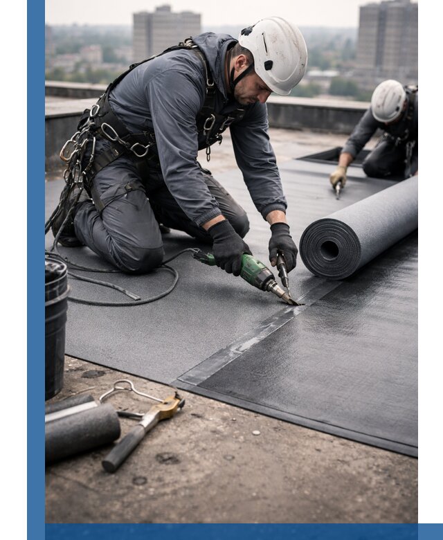 Ремонт мягкой кровли в Кыштыме с выездом промальпинистов