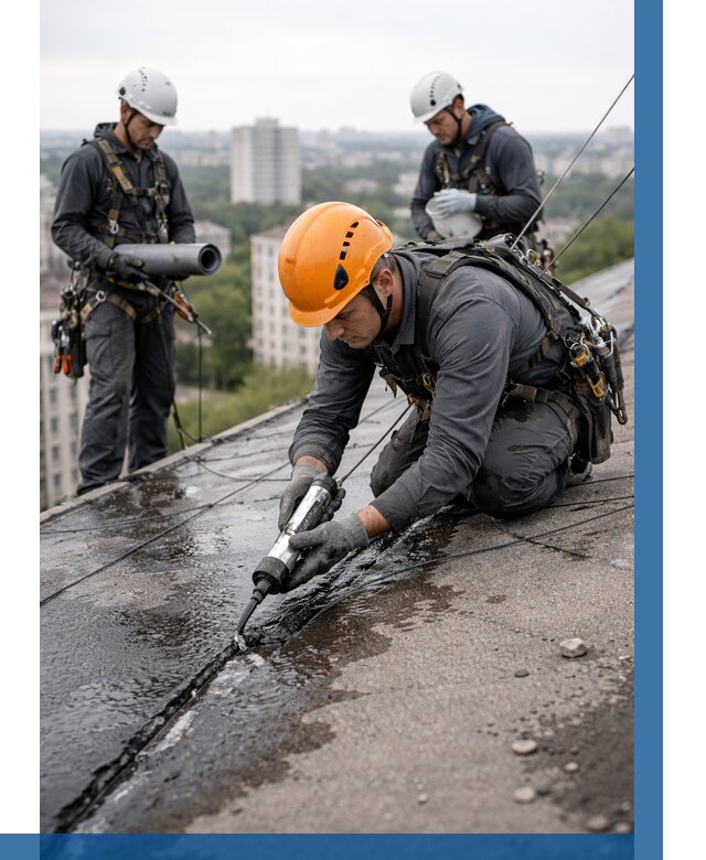 Устранение протечек кровли в Кыштыме от 12463 р. | ВЫСОТНИК-Кшт