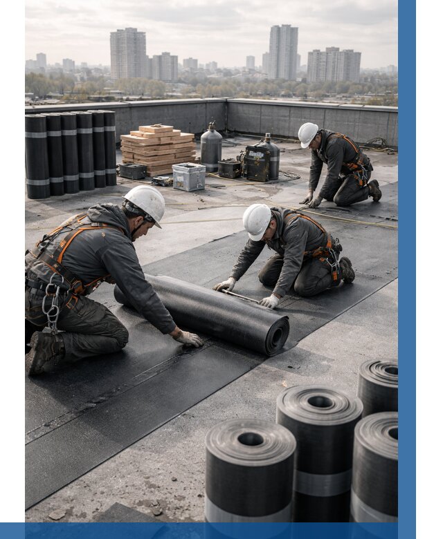 Монтаж мягкой кровли под ключ в Кыштыме от 467 р. | ВЫСОТНИК-Кшт