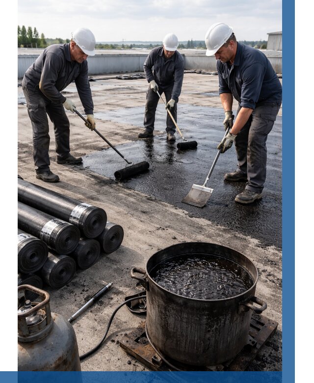 Гидроизоляция кровли мастикой в Кыштыме от 623 р. | ВЫСОТНИК-Кшт