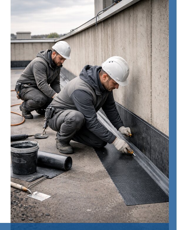 Гидроизоляция примыканий на кровле в Кыштыме от 935 р. | ВЫСОТНИК-Кшт