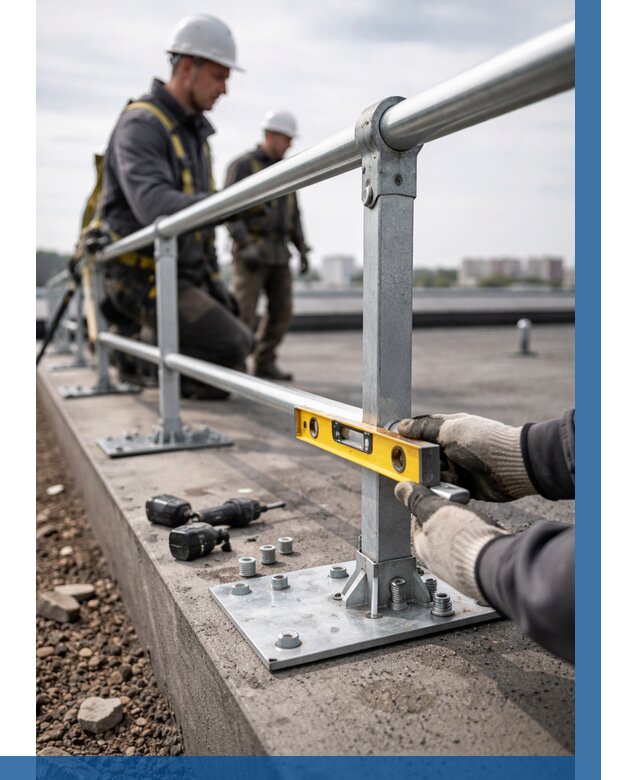 Монтаж кровельного ограждения в Кыштыме от 1246 р. | ВЫСОТНИК-Кшт