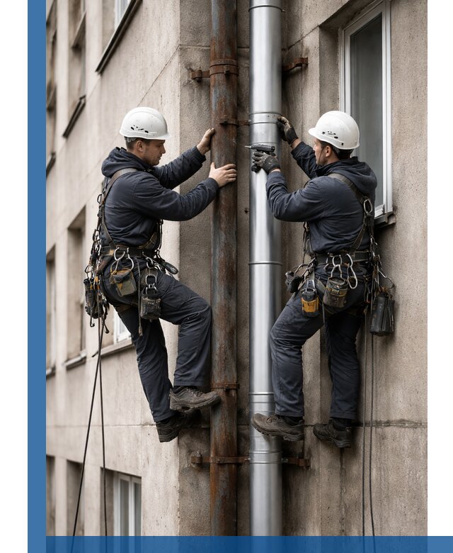 Замена водосточных труб в Кыштыме: монтаж и демонтаж под ключ