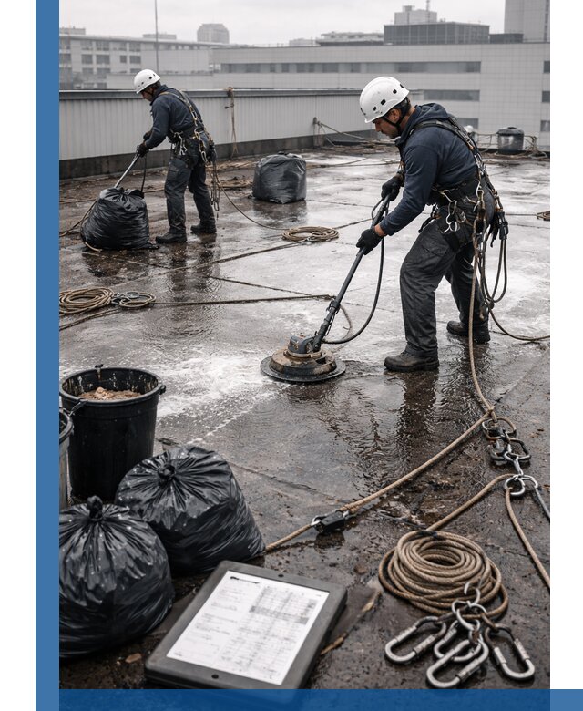 Плановая очистка кровли по графику в Кыштыме для безопасности