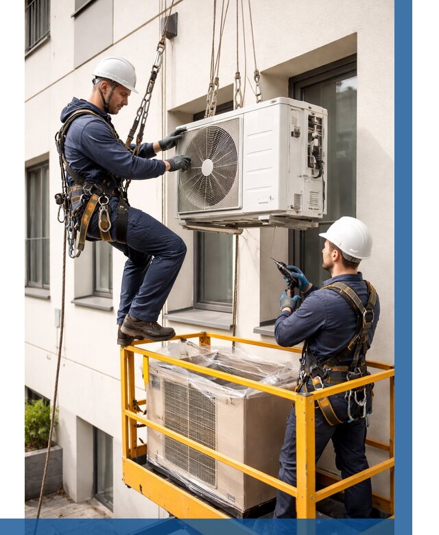 Демонтаж внешнего блока кондиционера в Кыштыме от 3635 р. | ВЫСОТНИК-Кшт