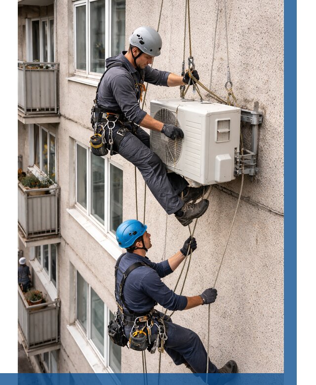 Перенос внешнего блока кондиционера в Кыштыме от 9347 р.| ВЫСОТНИК-Кшт