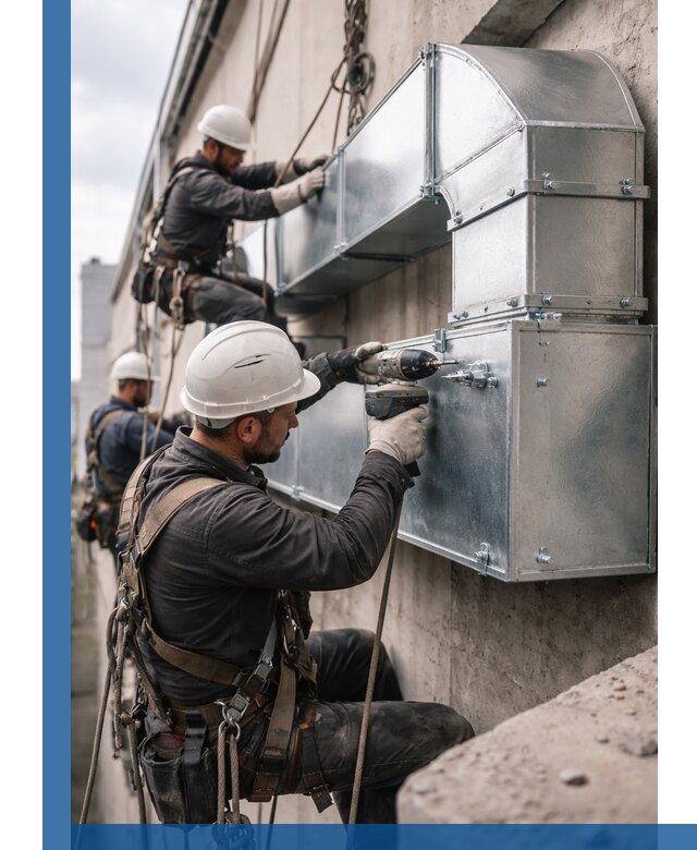 Профессиональный монтаж вентиляционных коробов в Кыштыме под ключ