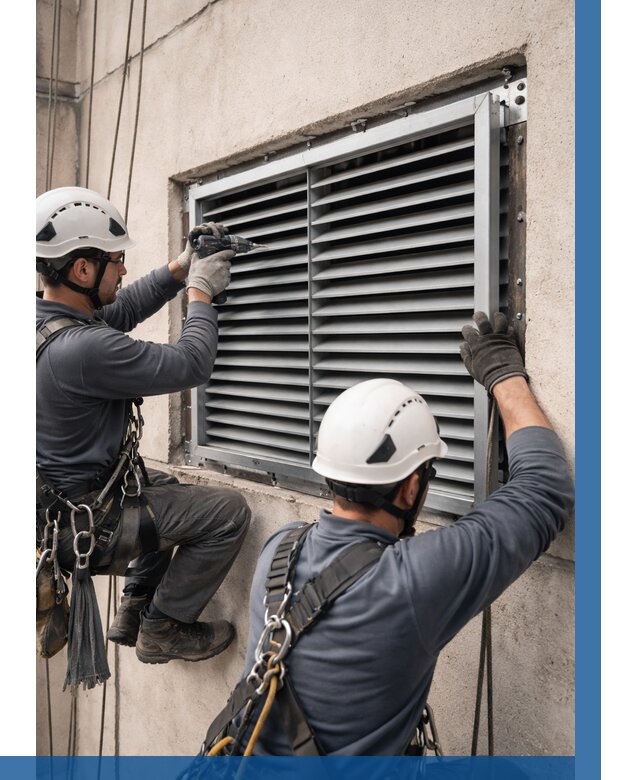 Монтаж вентиляционных решеток в Кыштыме от 4674 р. | ВЫСОТНИК-Кшт