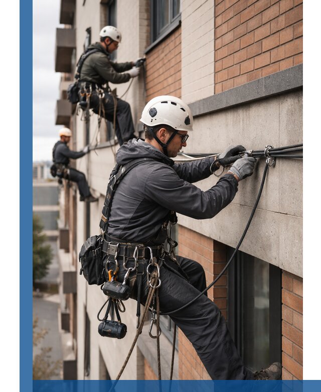 Крепление кабеля на фасаде монтаж и крепеж в Кыштыме