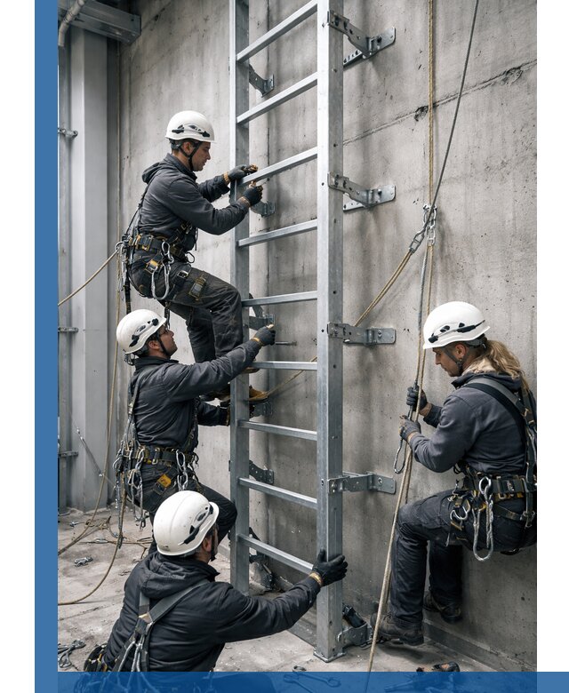 Монтаж металлических лестниц в Кыштыме под ключ со гарантией