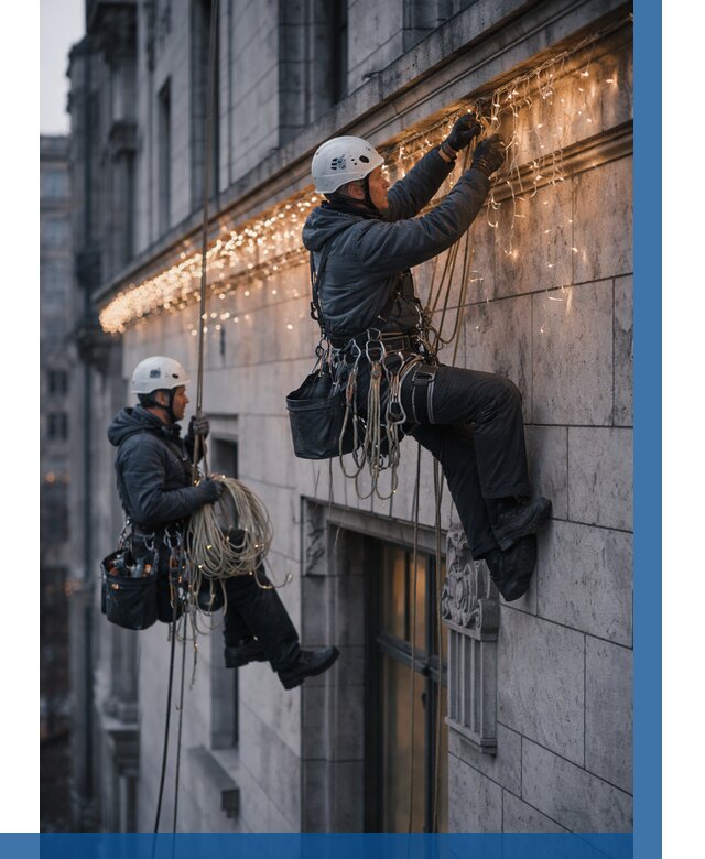 Монтаж новогодней иллюминации в Кыштыме от 8828 р. | ВЫСОТНИК-Кшт