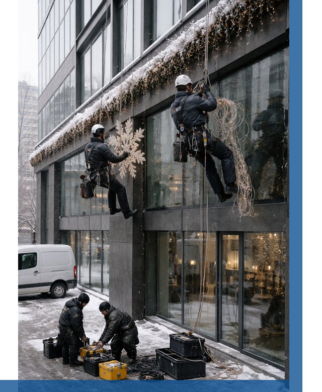 Демонтаж новогоднего оформления в Кыштыме от 5712 р. | ВЫСОТНИК-Кшт