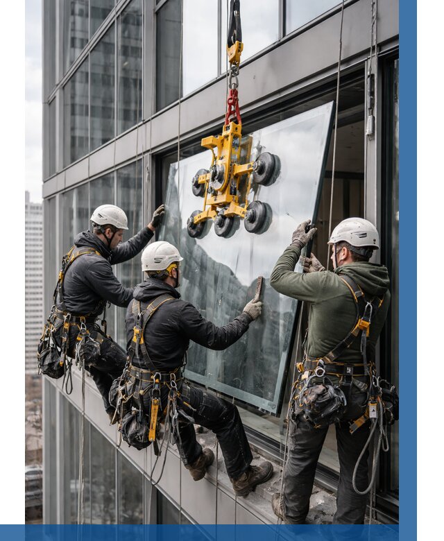 Фасадное остекление зданий под ключ в Кыштыме от 10386 р. | ВЫСОТНИК-Кшт