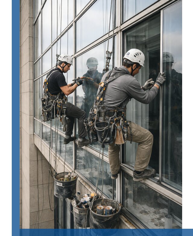 Ремонт витражных конструкций и фасадного остекления в Кыштыме