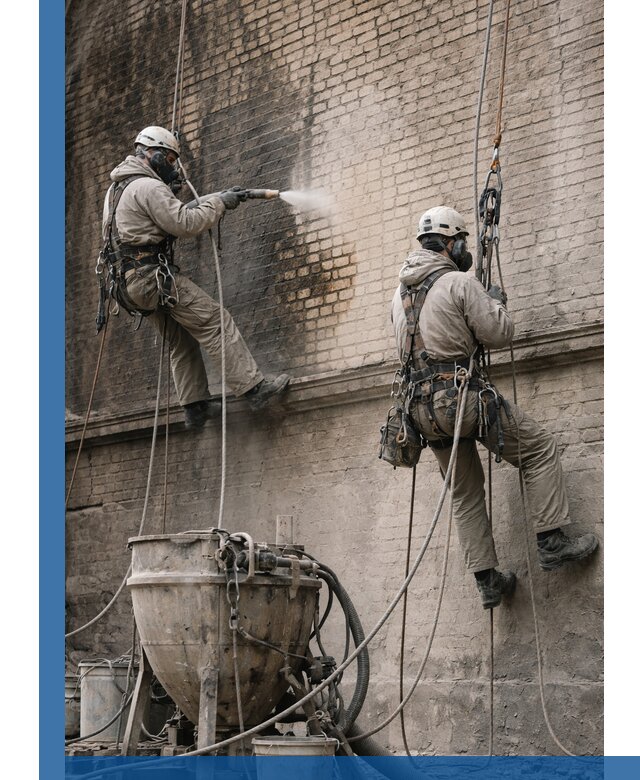 Пескоструйная очистка фасадов в Кыштыме профессионально