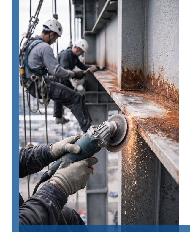 Зачистка металла от ржавчины и подготовка поверхностей в Кыштыме