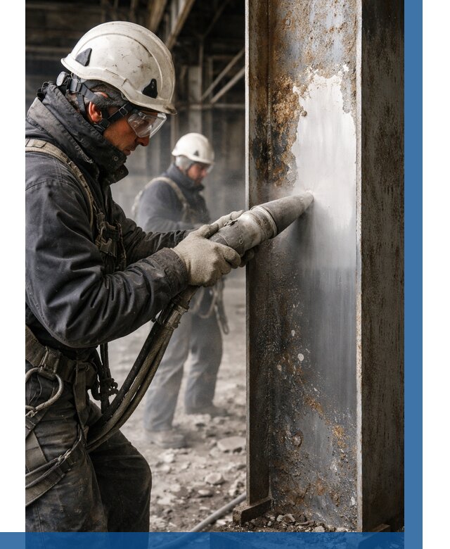 Удаление старой краски с металла в Кыштыме от 467 р. | ВЫСОТНИК-Кшт