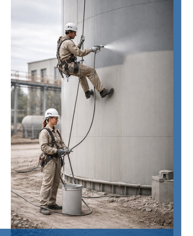 Покраска резервуаров в Кыштыме от 1246 р. | ВЫСОТНИК-Кшт — заказать