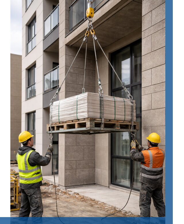 Подъем керамогранита на этаж в Кыштыме от 3635 р. | ВЫСОТНИК-Кшт