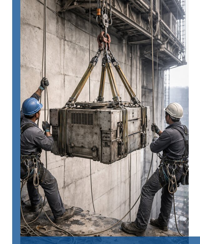 Такелажные работы на высоте, подъем и монтаж грузов в Кыштыме