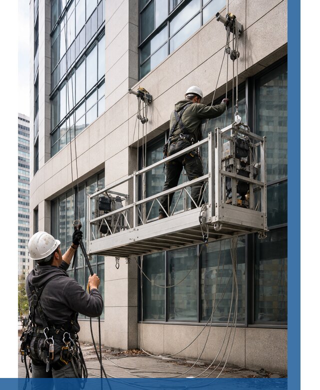 Монтаж и подъем фасадной люльки в Кыштыме от 12463 р. | ВЫСОТНИК-Кшт