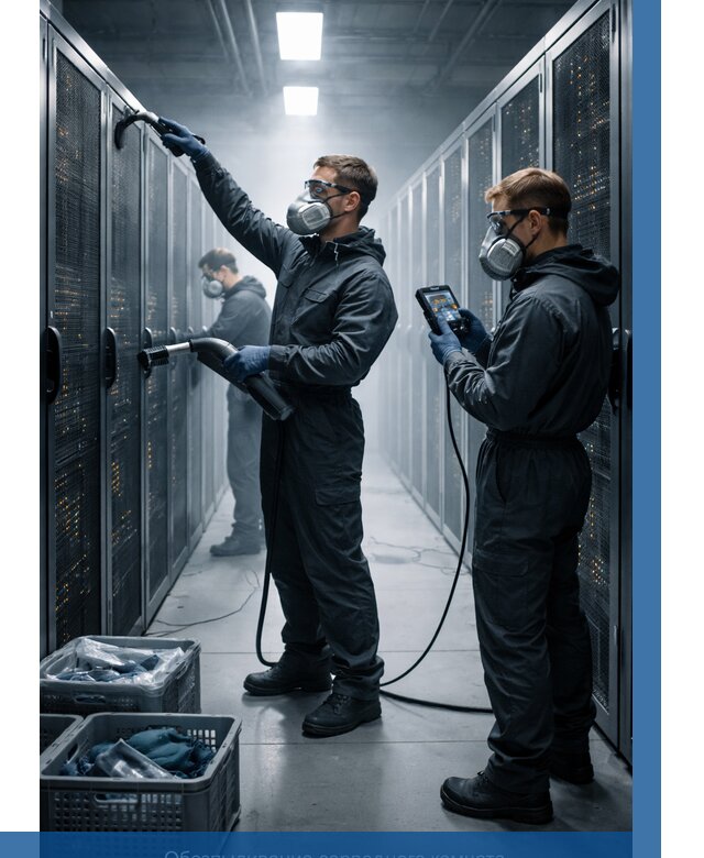 Обеспыливание серверной комнаты в Кыштыме от 4674 р. | ВЫСОТНИК-Кшт