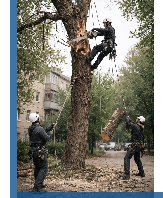 Срочное удаление аварийных деревьев в Кыштыме с гарантией безопасности