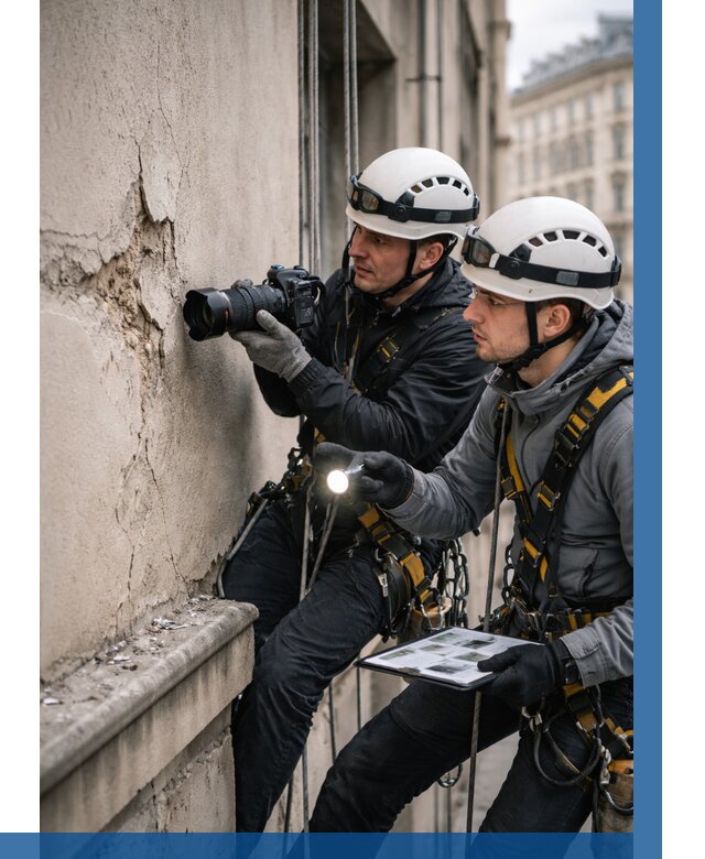 Фотофиксация дефектов фасада в Кыштыме от 4674 р. | ВЫСОТНИК-Кшт